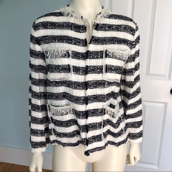 NWT Dolce Gabbana Boucle stripe jacket/Blazer - Picture 2 of 8